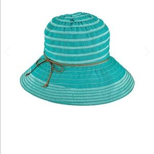 San Diego Hat Company Womens Suede Tie Floppy-jade